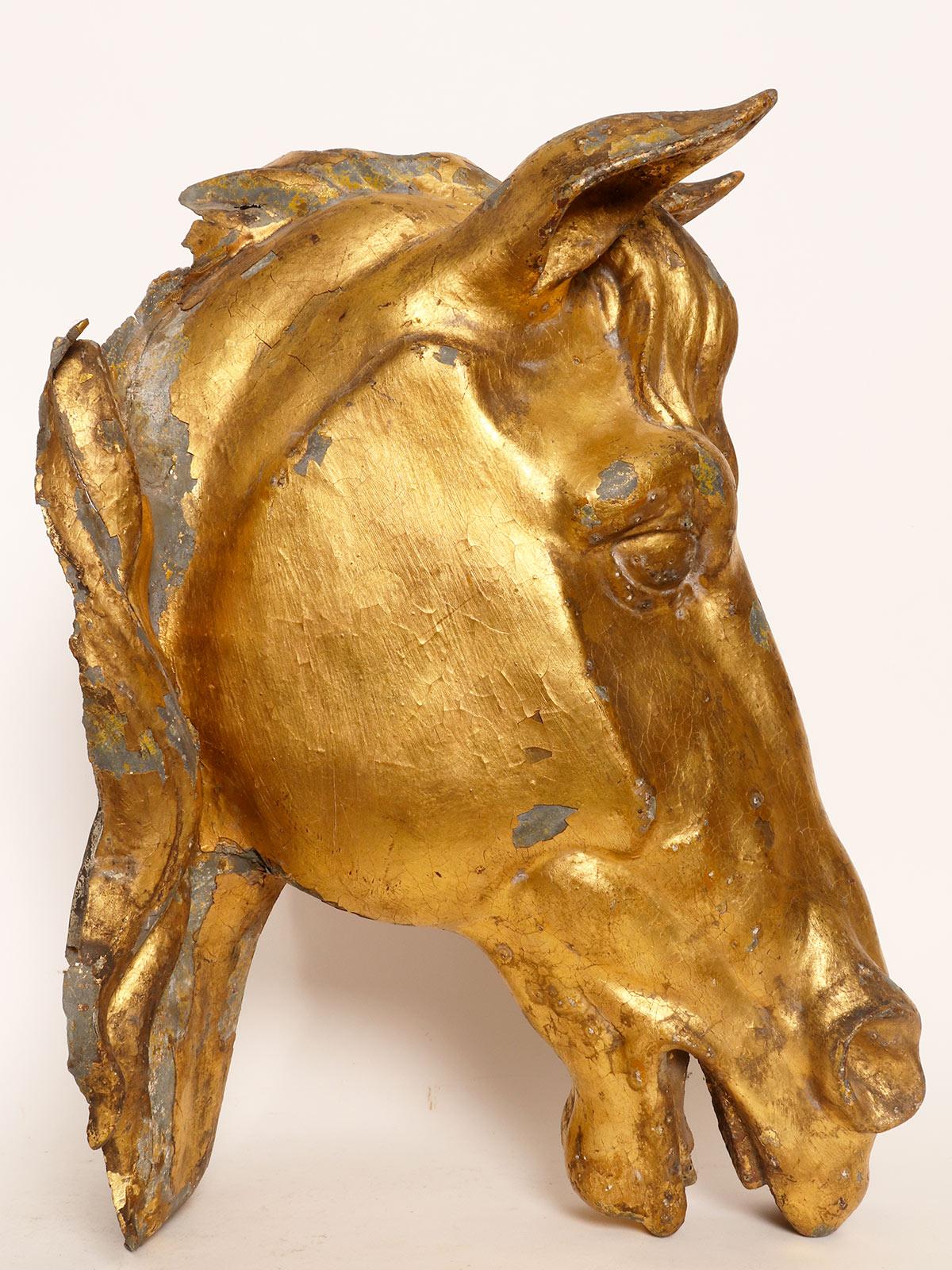 Horse’s Head Sculpture, Decorative Part of an English Country House England 1870 For Sale 5