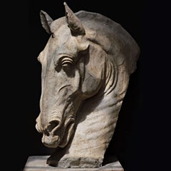 Horse's Head Sculpture