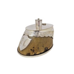 Horse's Hoof and Silver Alcohol Lamp