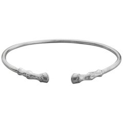 Horse's Hooves Bangle in Sterling Silver