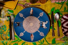 Porzellanteller mit Pferden von Vito Nesta für Les-Ottomans