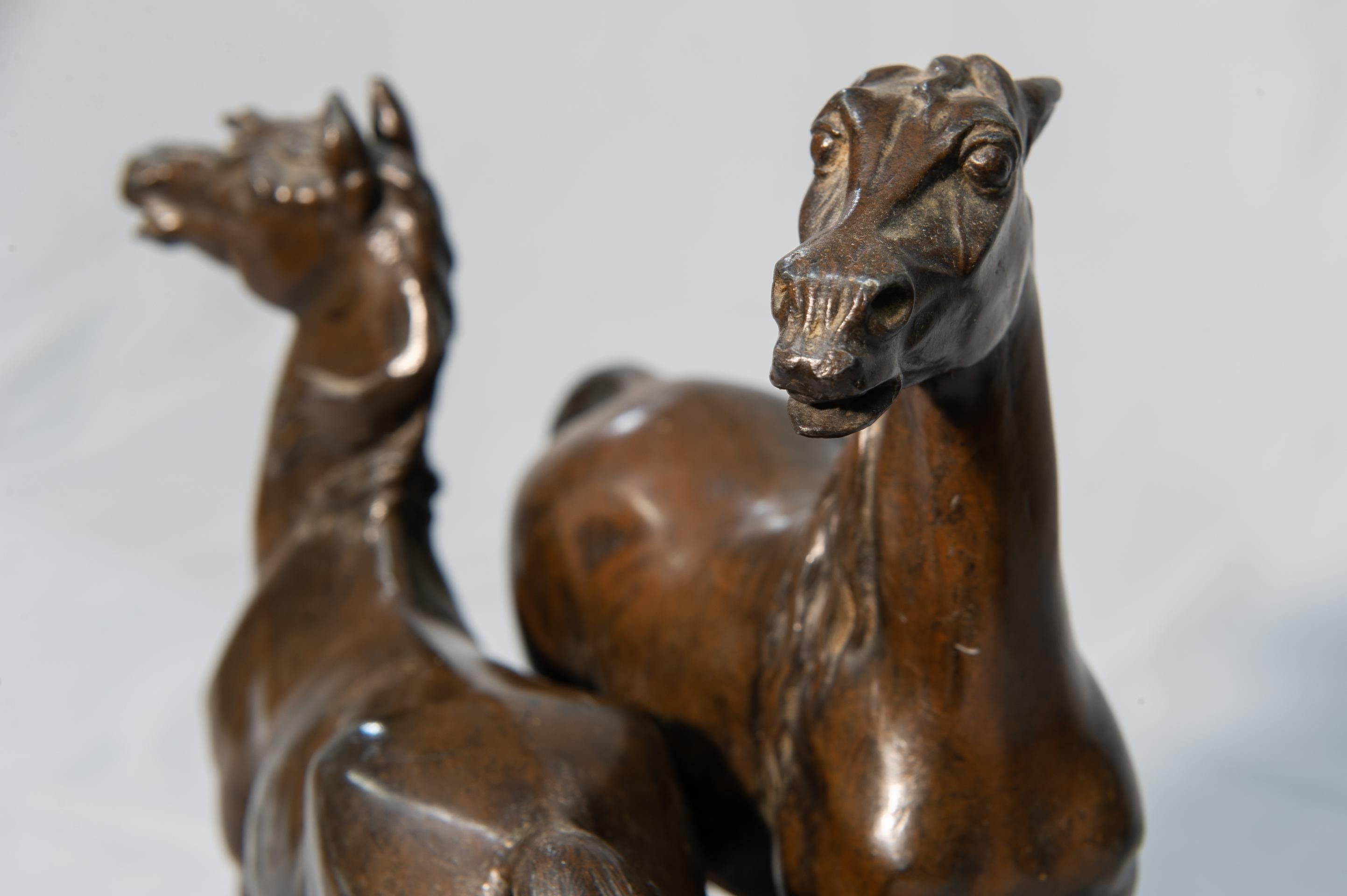 Early 20th Century Horses Statue For Sale