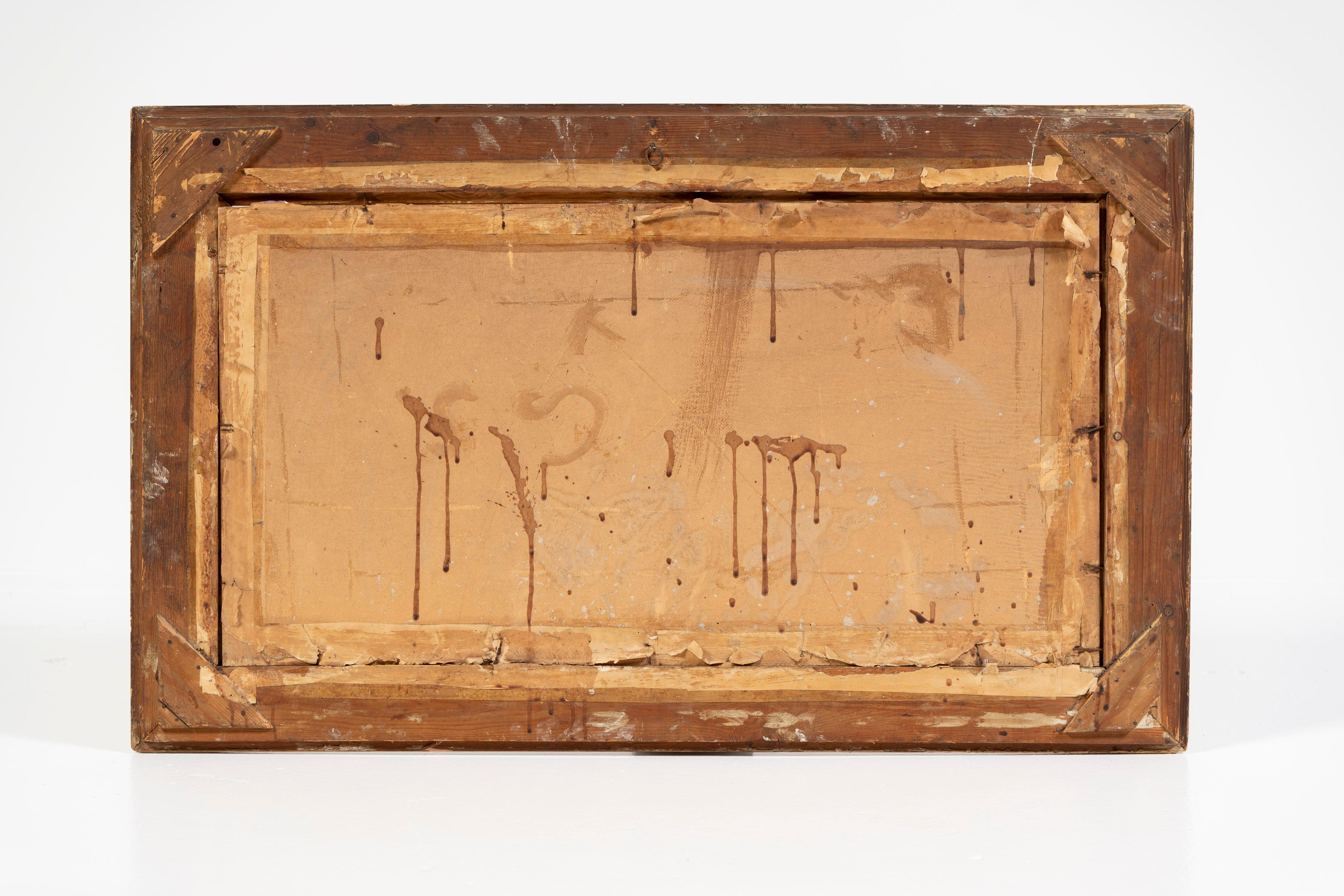 20ième siècle Chevaux avec personnages, huile sur carton, encadré, Bela Kadar, signé, Hongrie, 1920-30