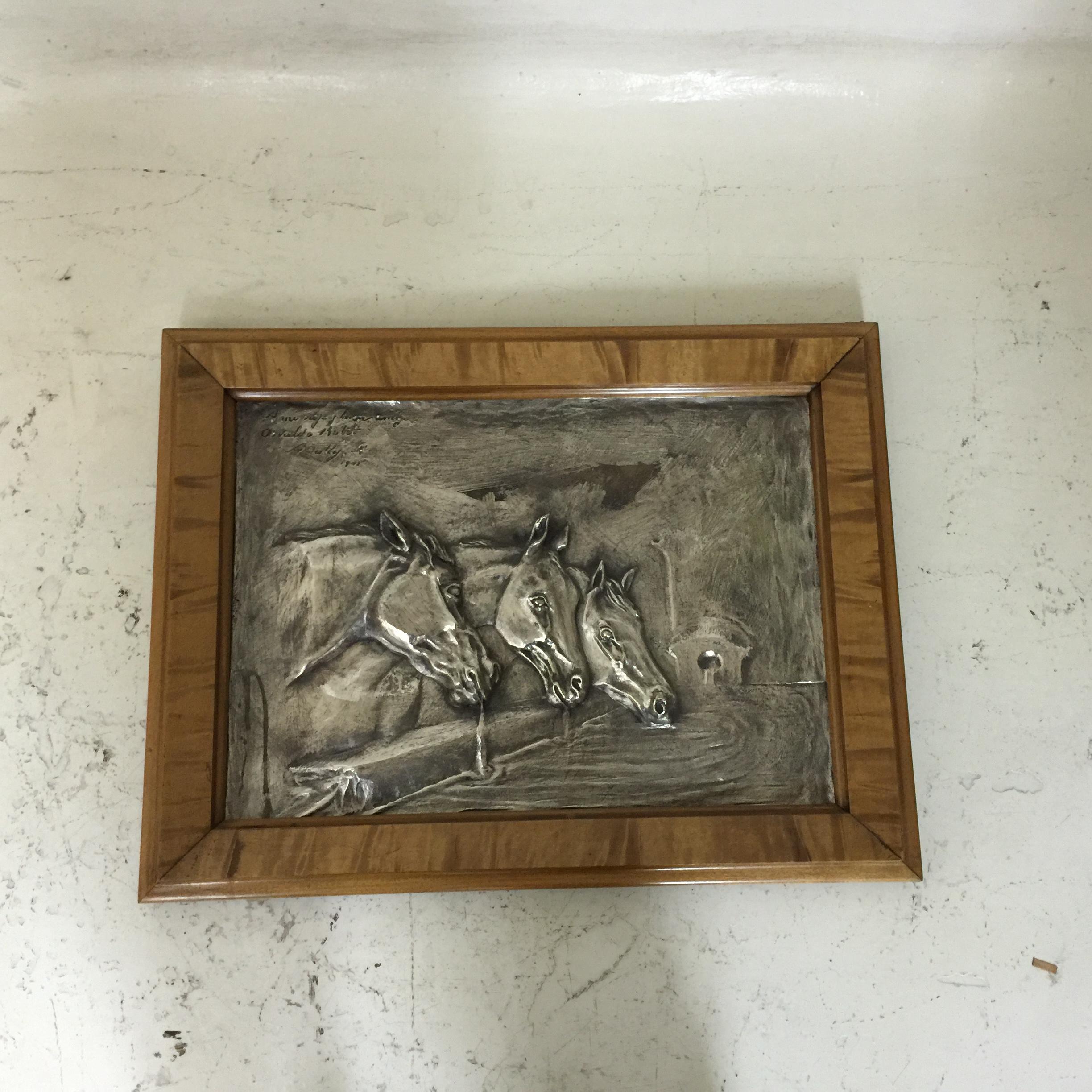 Horses, Year: 1900, Style: Art  Nouveau For Sale 1