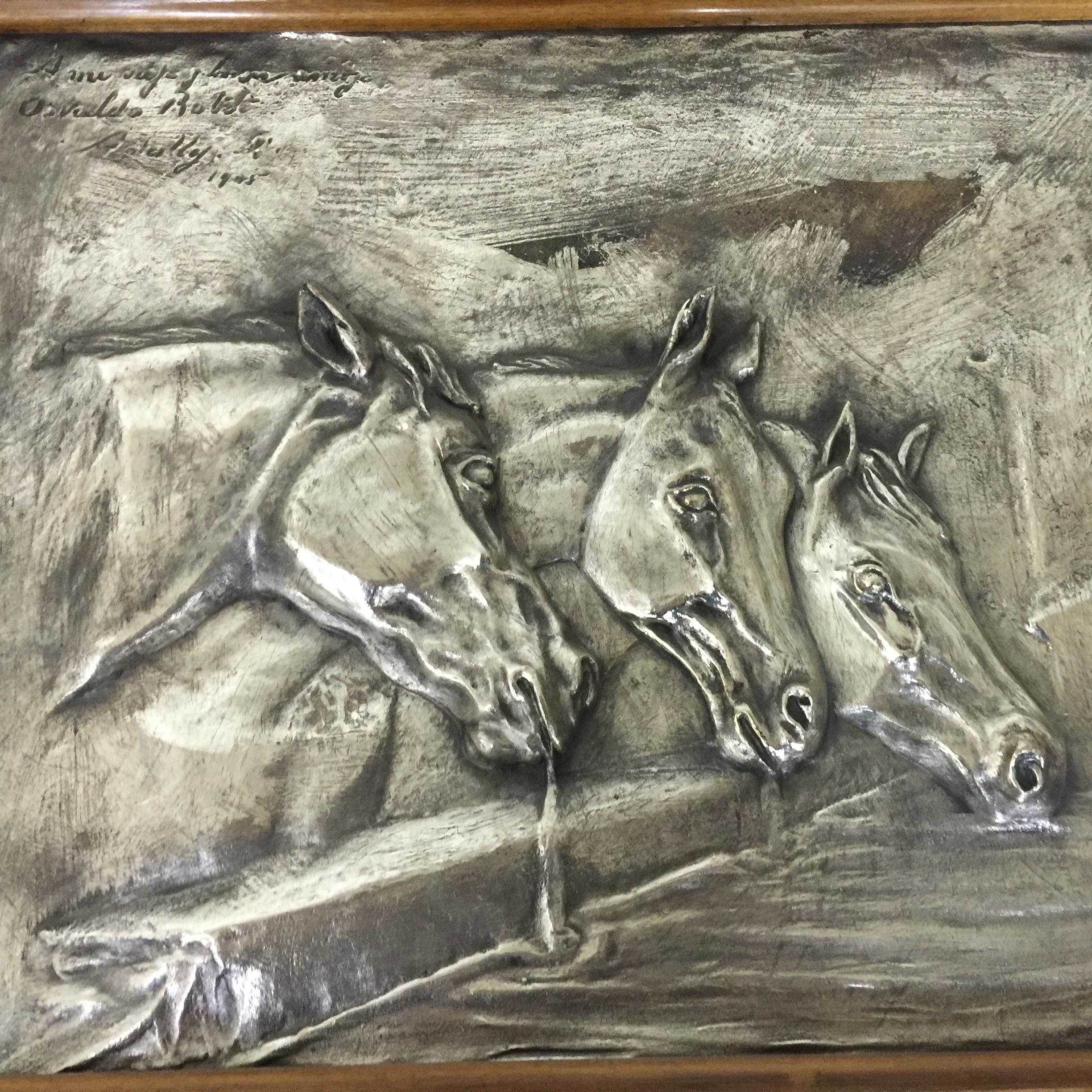 Horses, Year: 1900, Style: Art  Nouveau For Sale 2