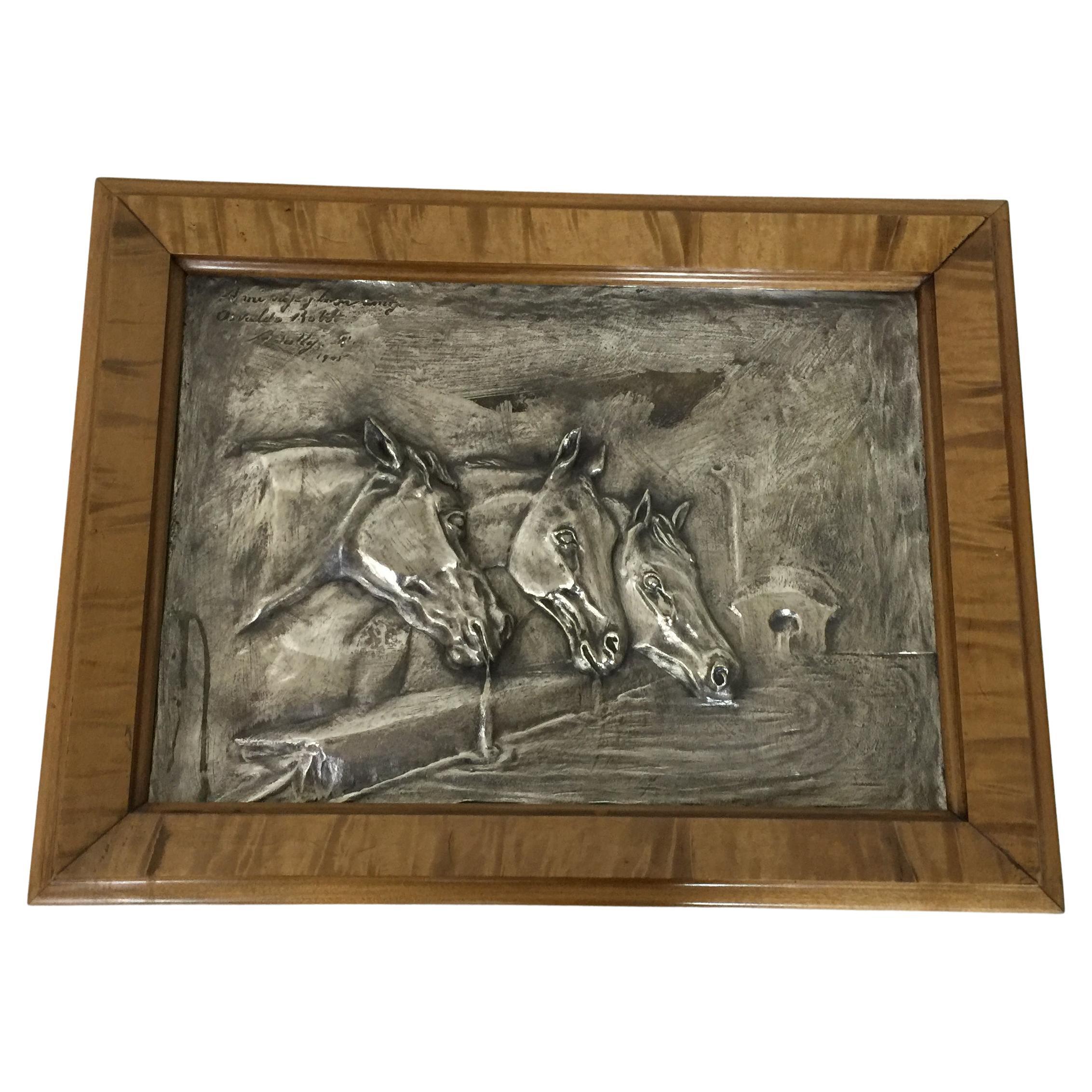 Horses, Year: 1900, Style: Art  Nouveau For Sale