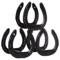 Horseshoe 3 Bottle Metal Wine Rack