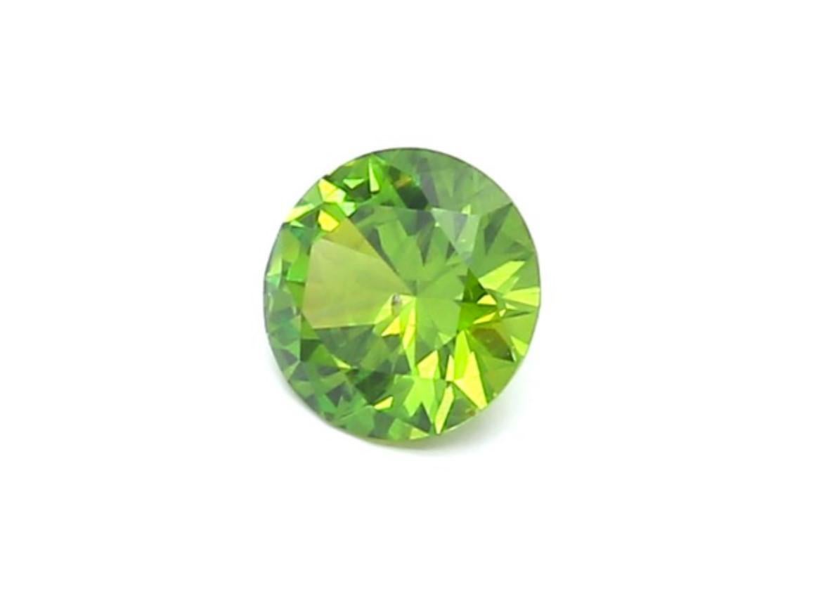 First discovered in Russia, Ural Mountains a Demantoid Garnets from this origin became the most important and consistent source of this rarest variety.
The stones from this region are famous for their grassy green color, high dispersion, which is