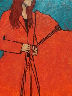 James Strombotne, Gemälde „Reiterin in Rot“