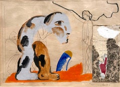 “Collage over Odyssey Etching after John Flatman”