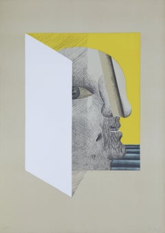 Faltblatt, Surrealist Lithograph by Horst Antes