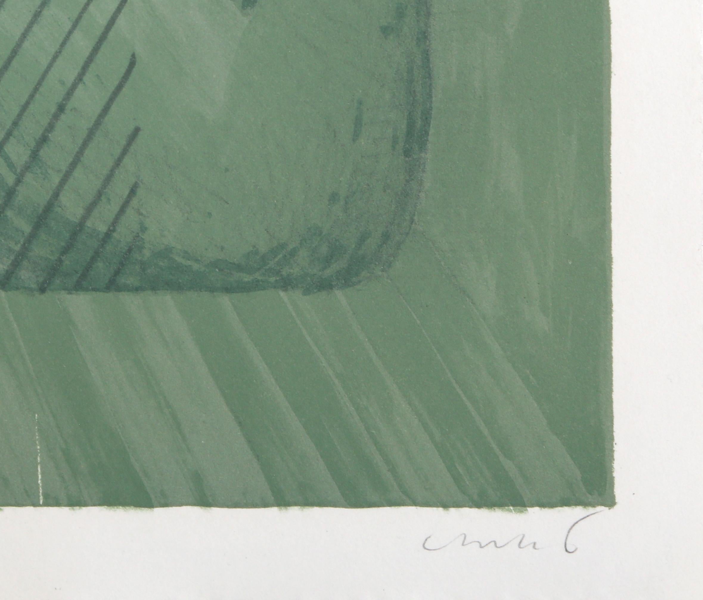 Figures with Ladder, Surrealist Lithograph by Horst Antes For Sale 1
