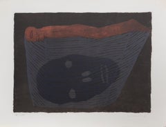 Figura fluttuante (notte), litografia surrealista di Horst Antes