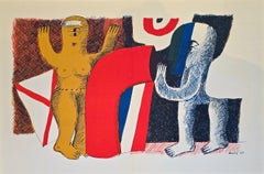 Rencontres, Litografía en color, Firmada, Edición de 1500, 1964