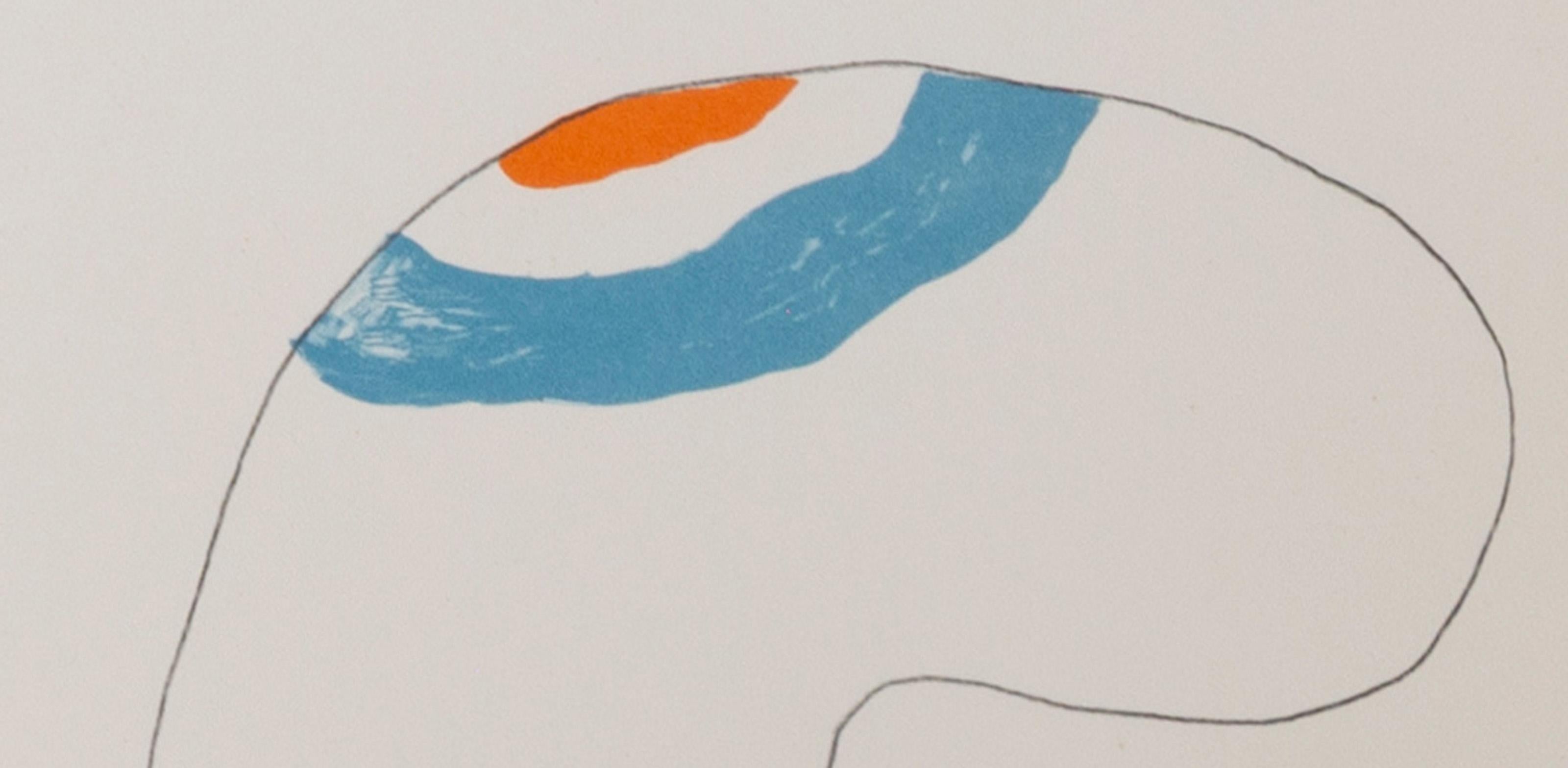 Untitled, Surrealist Lithograph by Horst Antes For Sale 1