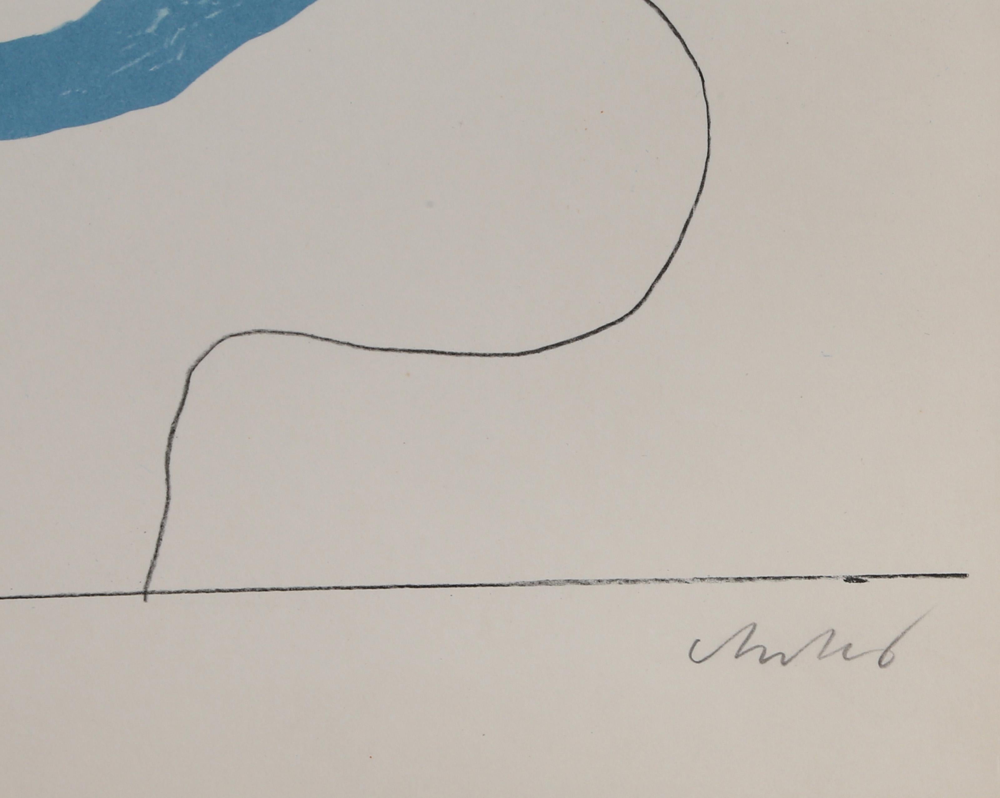 Untitled, Surrealist Lithograph by Horst Antes For Sale 3