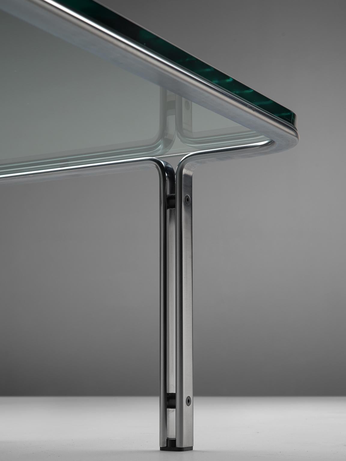 Horst Brüning Chrome and Glass Cocktail Table for Kill International In Good Condition In Waalwijk, NL