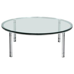 Horst Brüning Chrome and Glass Cocktail Table for Kill International