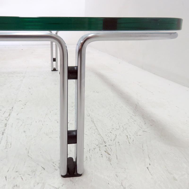 Glass Horst Brüning Coffee Table for Kill International, 1960s For Sale