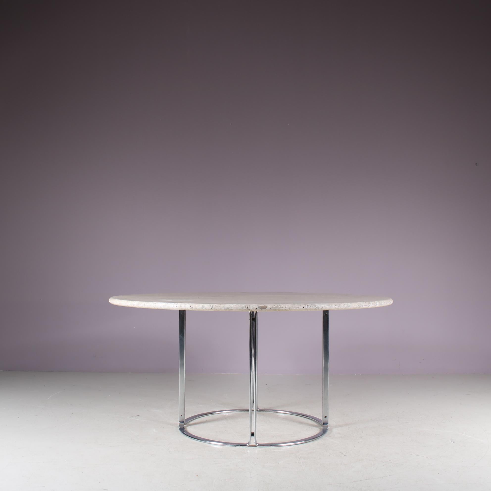 Métal Table de salle à manger Horst Brüning pour Kill International, Allemagne 1960 en vente