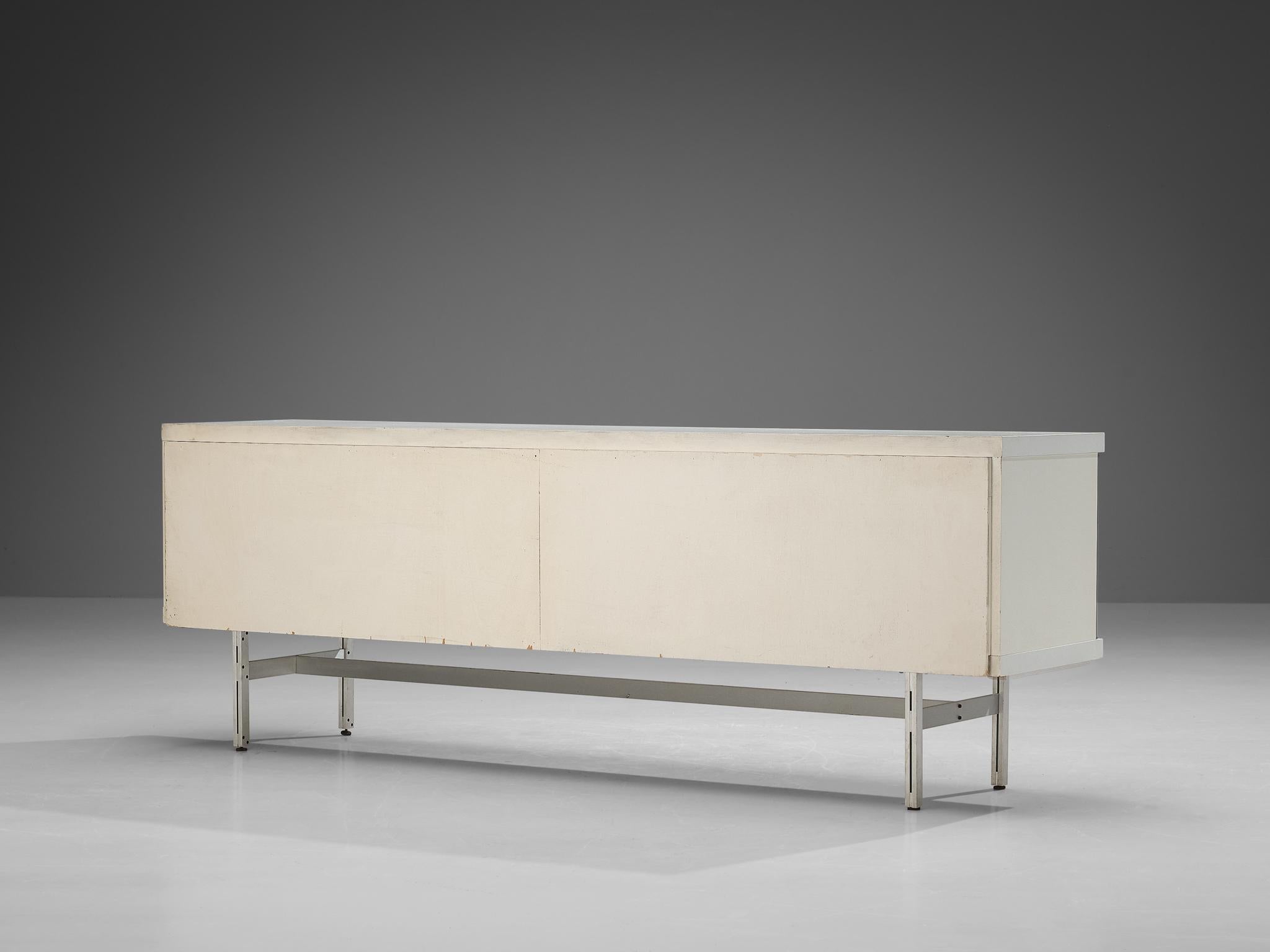 Horst Brüning für Behr Minimalistisches Sideboard mit weißem und grauem Layout  im Angebot 3