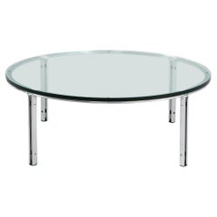 Horst Brüning for Kill International Cocktail Table in Chrome and Glass