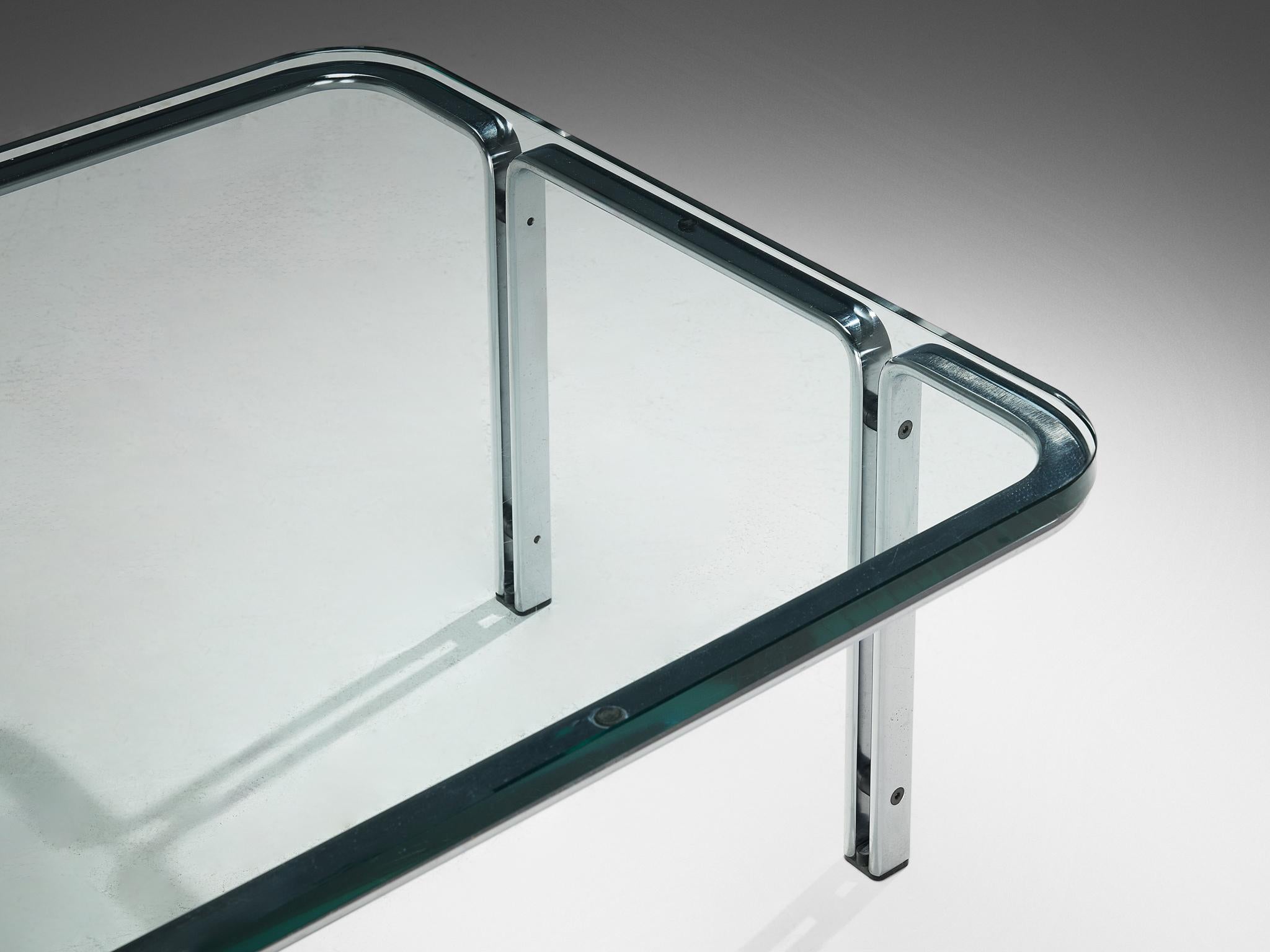 Horst Brüning pour Kill International Cocktail Tables en verre et acier en vente 2