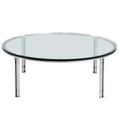 Horst Brüning für Kill International Couchtisch aus Stahl und Glas