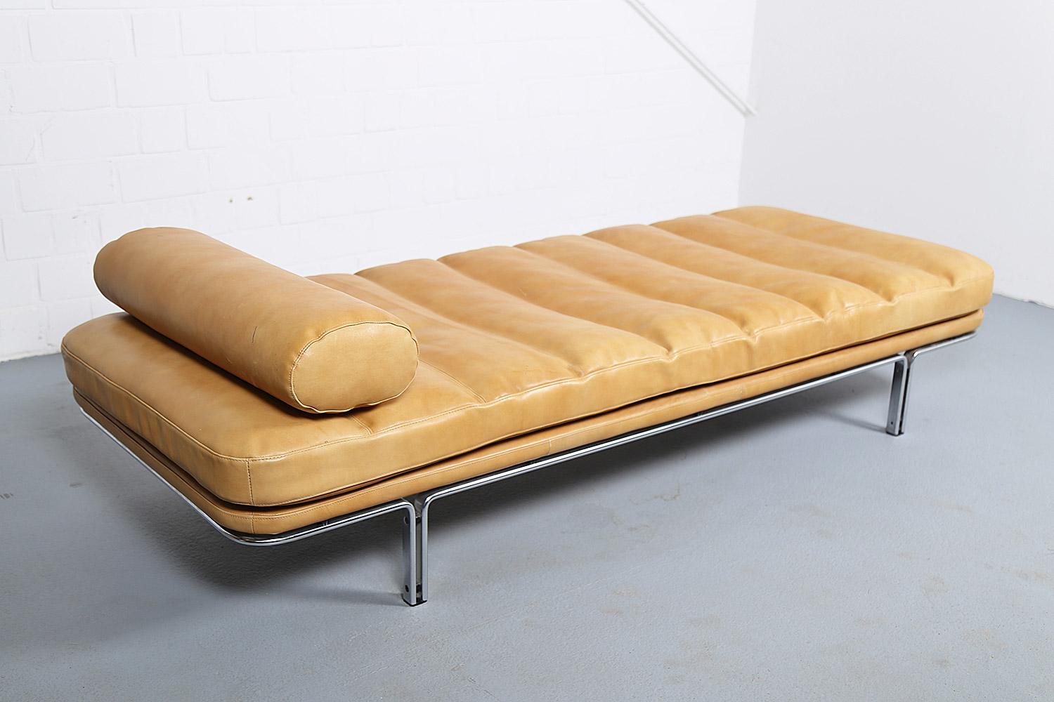 Horst Brüning for Kill International Cognac/Camel Leather Daybed Model  In Fair Condition In Oldenburg, NI