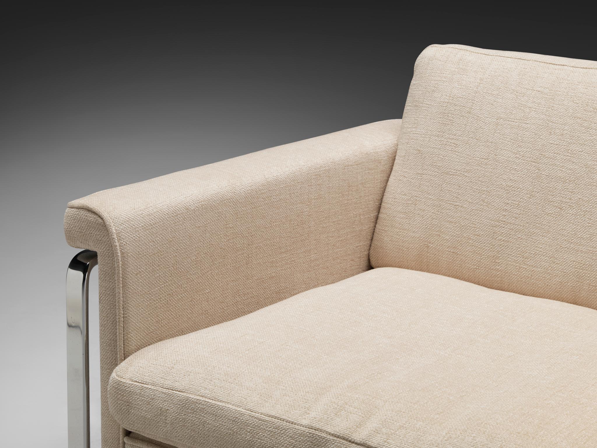 Mid-20th Century Horst Brüning for Kill International Lounge Chair in Creme Upholstery For Sale