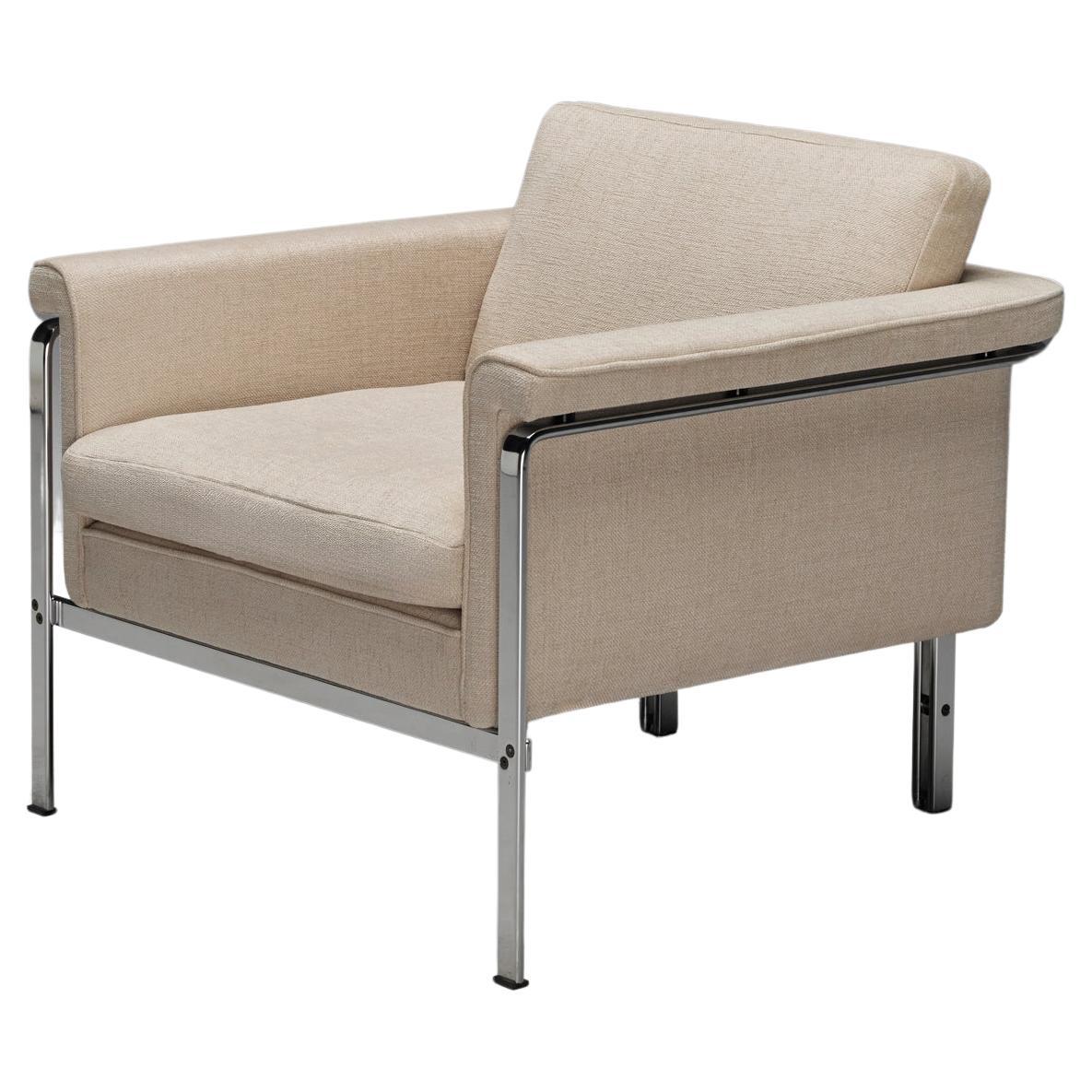 Horst Brüning for Kill International Lounge Chair in Creme Upholstery