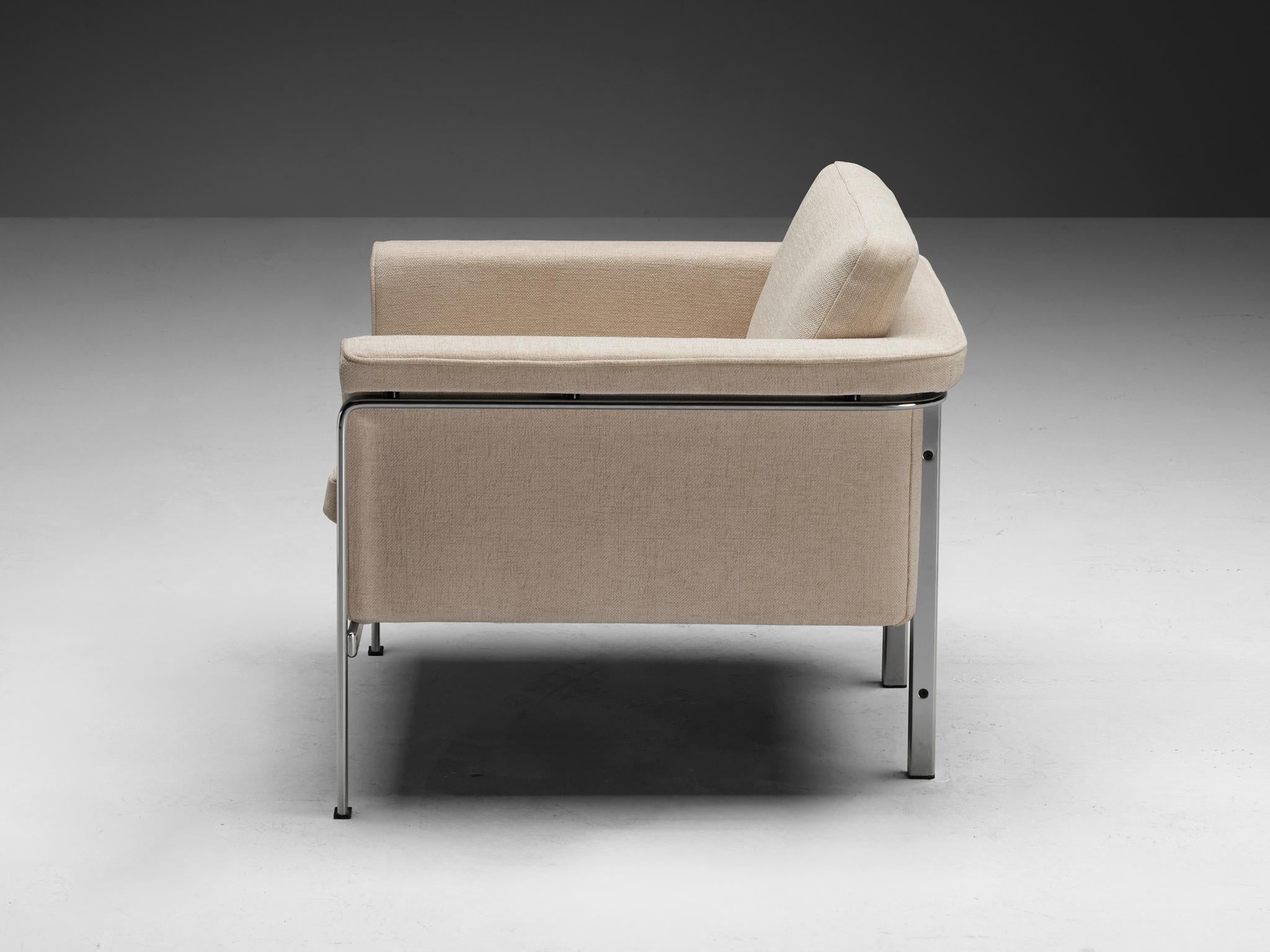 Leather Horst Brüning for Kill International Lounge Chairs in Creme Upholstery For Sale