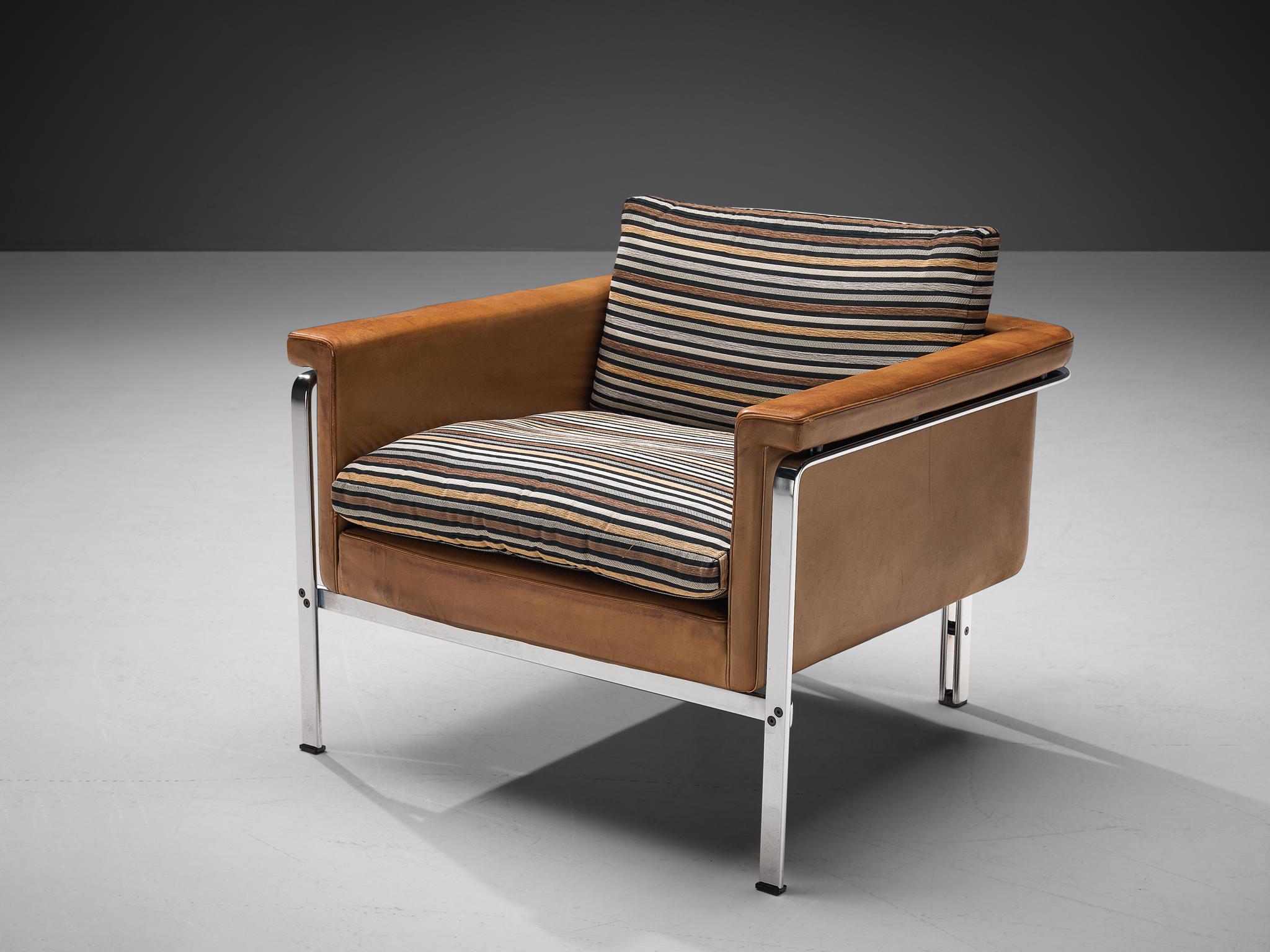 Horst Brüning pour Kill International Chaises longues en cuir cognac en vente 1