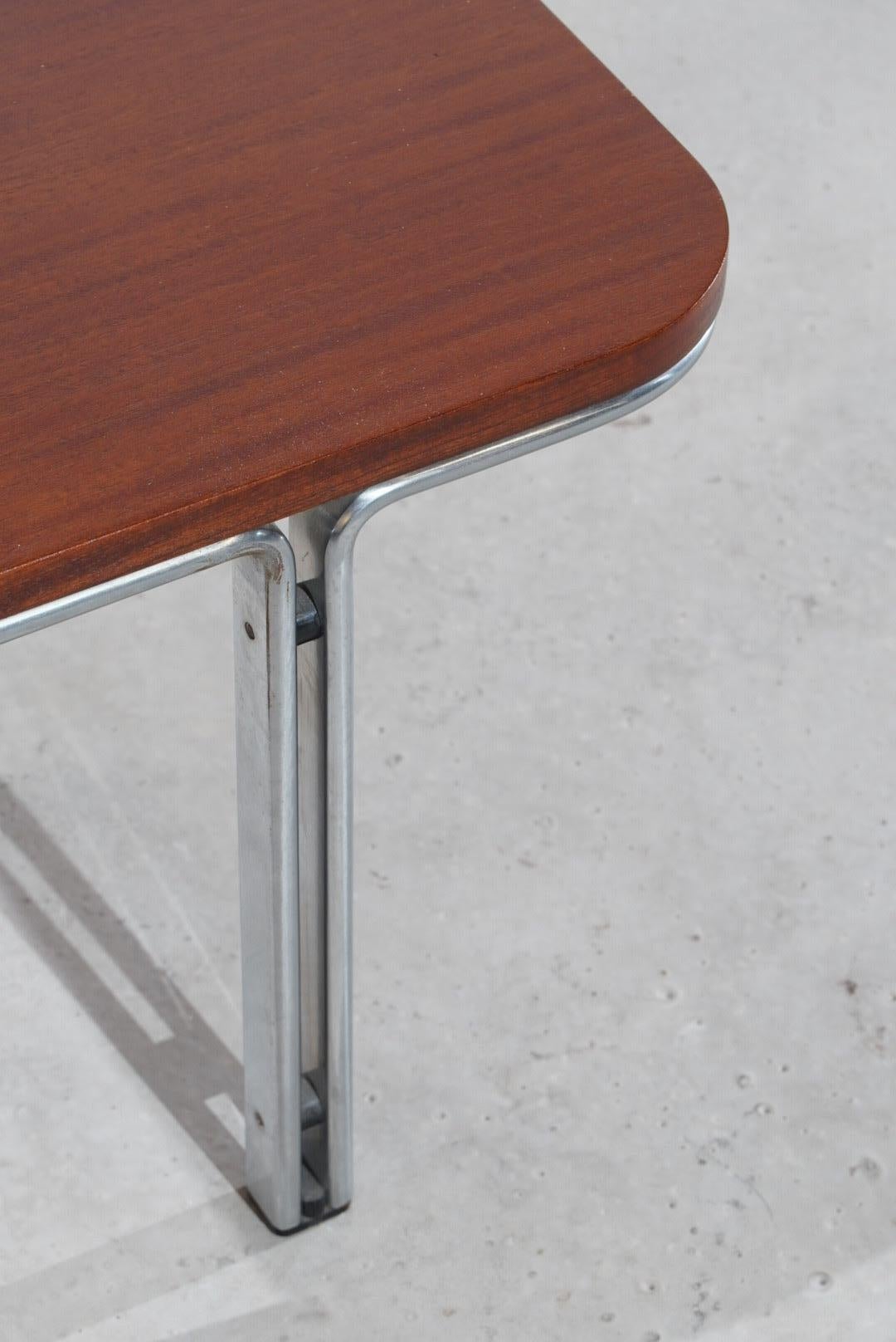 Horst Brüning Kill International Teakholz Couchtisch Mid Century (Stahl) im Angebot