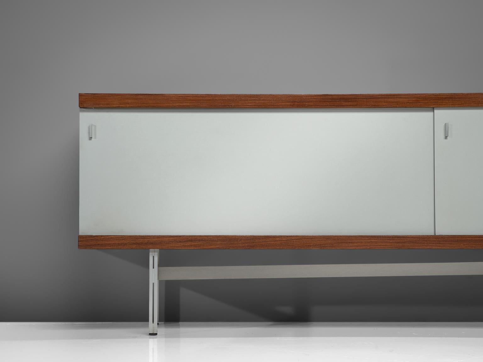 Metal Horst Brüning Large Credenza in Rosewood