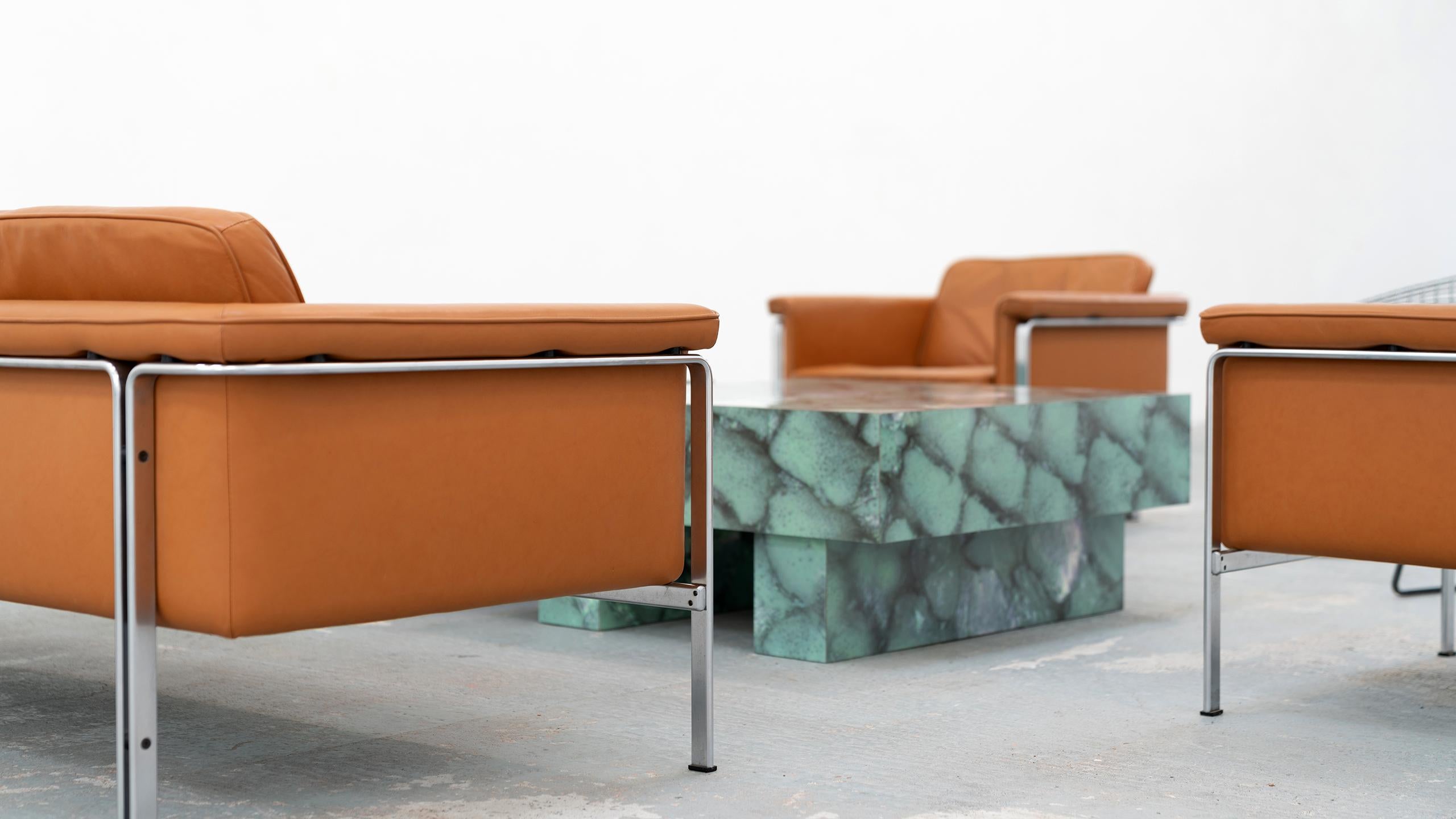 Horst Brüning, Lounge 3-Seat Sofa for Kill International, 1967 Germany Leather 4