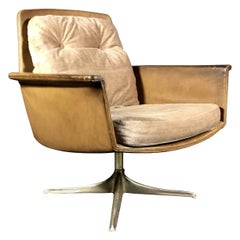 Horst Brüning "Sedia" Leather Chair, for COR Germany, 1966