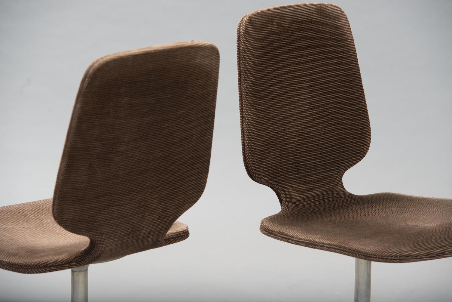 Polished Horst Brüning 'Sedia' Model Dining Chairs for COR