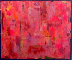 A Touch of Greene - peinture acrylique contemporaine d'une source créative gracieuse