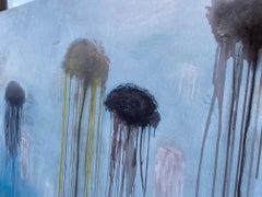 Aliens - contemporary abstract art work droplets in the sky