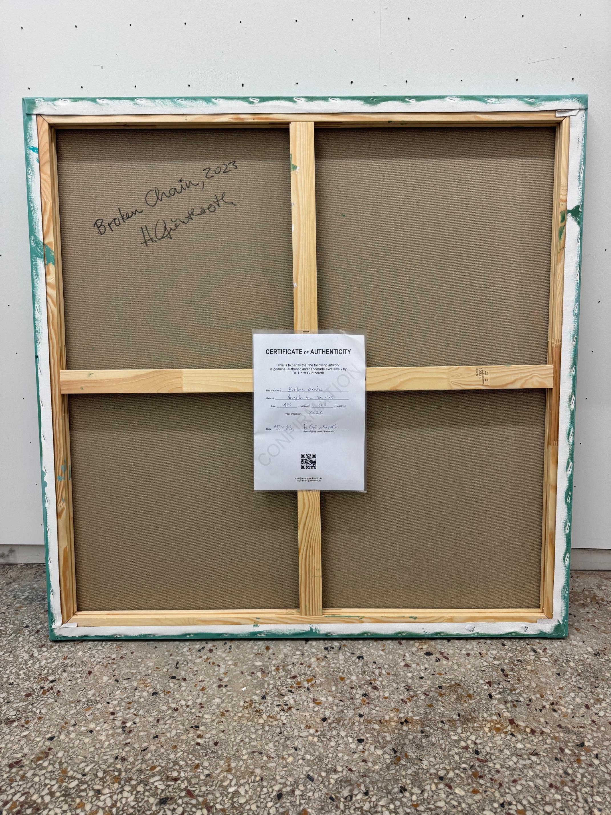 BrokenChain - arte astratta contemporanea - riferimento al costruttivismo e all'espressionismo in vendita 4