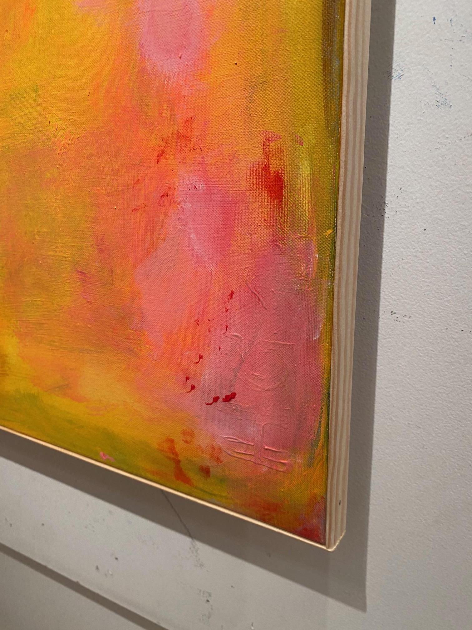 Faro - pittura acrilica contemporanea di fonte creativa, arte astratta - Abstract Painting Arancia di Horst Güntheroth