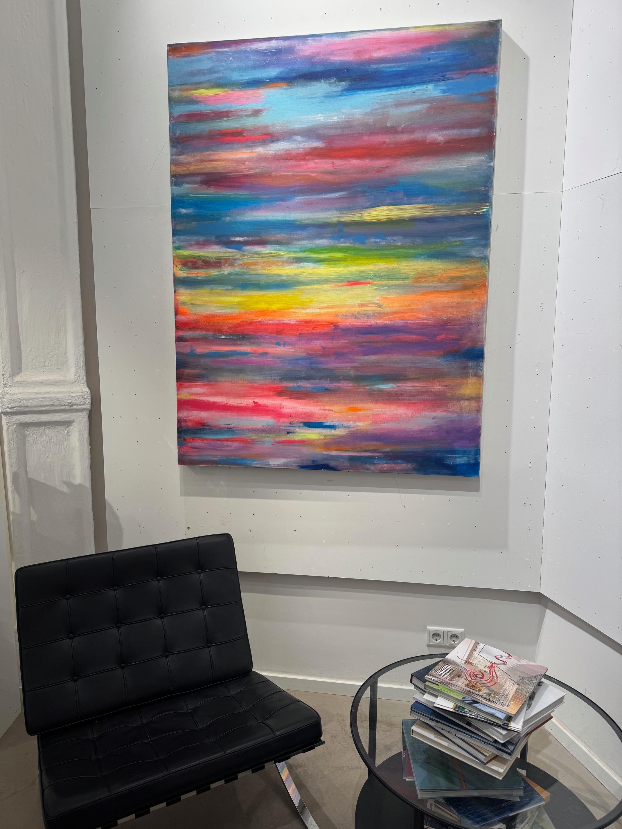 Heavenly - contemporary abstract art reference constructivism and expressionism For Sale 3