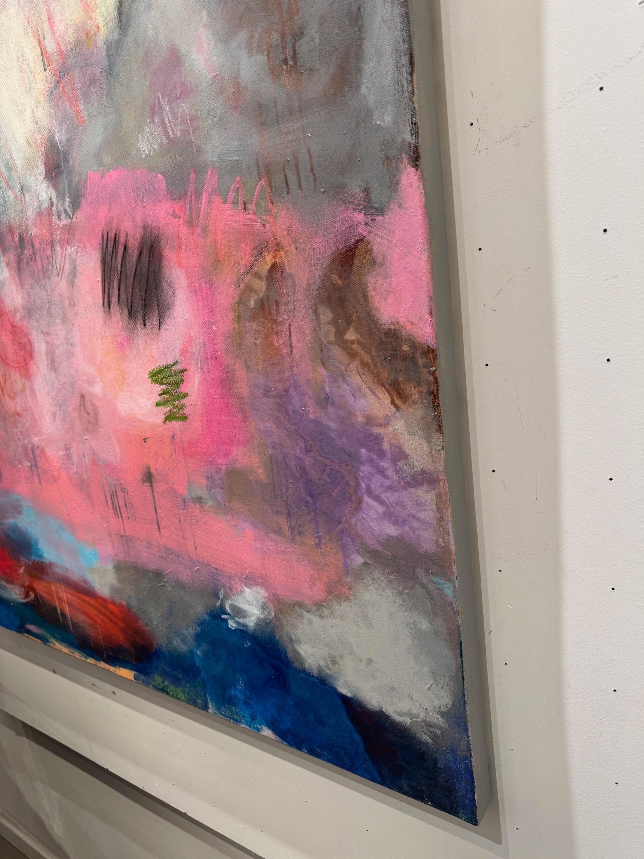 Laguna - art abstrait contemporain référence à l'expressionnisme vibrant en vente 2