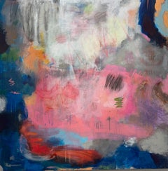 Laguna - art abstrait contemporain référence à l'expressionnisme vibrant
