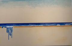 Fuite de la mer - art contemporain paysage marin abstrait art minimaliste