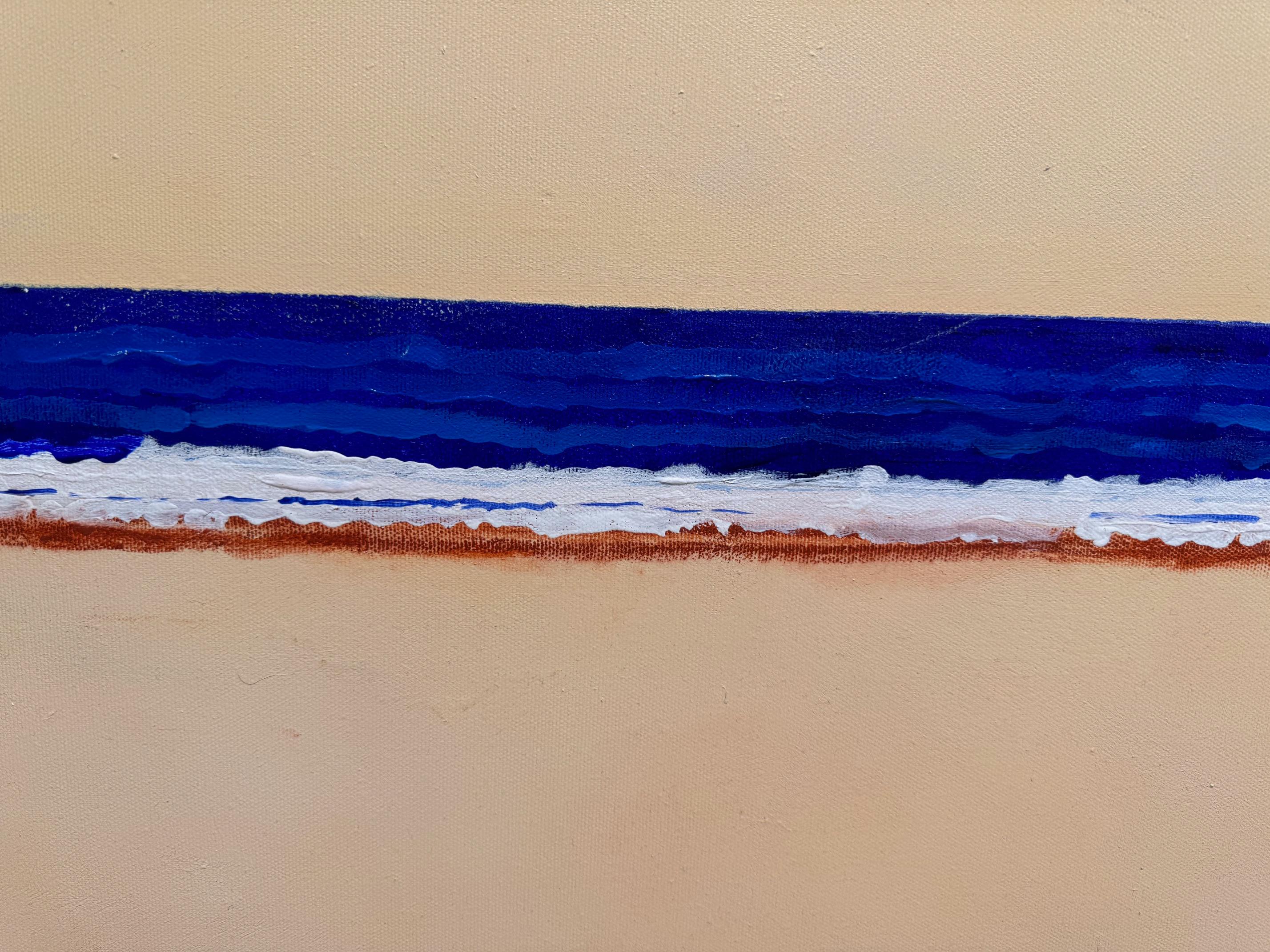 Mar II - arte contemporáneo paisaje marino arte abstracto minimalista - Painting Abstracto de Horst Güntheroth