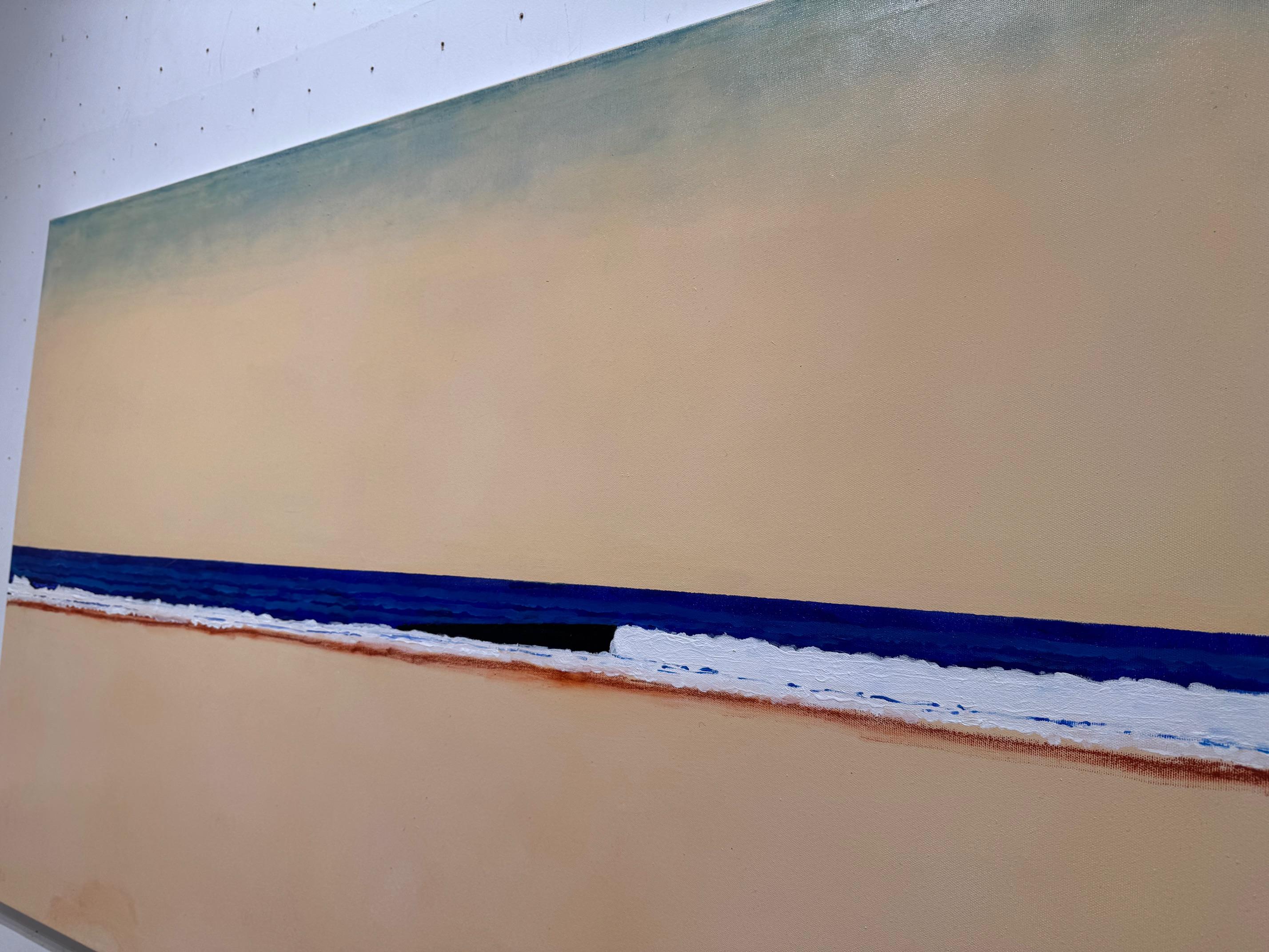 Mar II - arte contemporáneo paisaje marino arte abstracto minimalista en venta 1