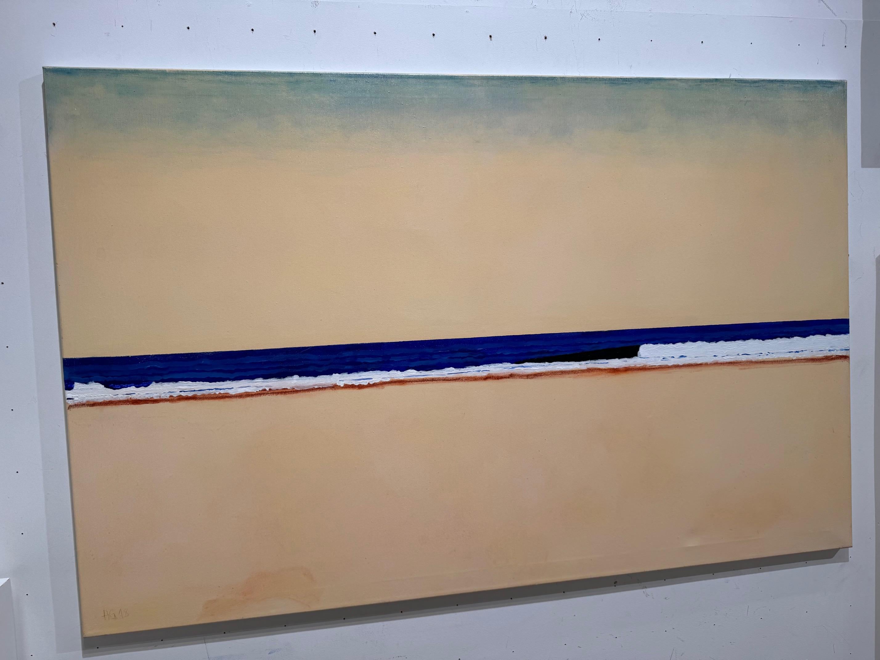 Mar II - arte contemporáneo paisaje marino arte abstracto minimalista en venta 2