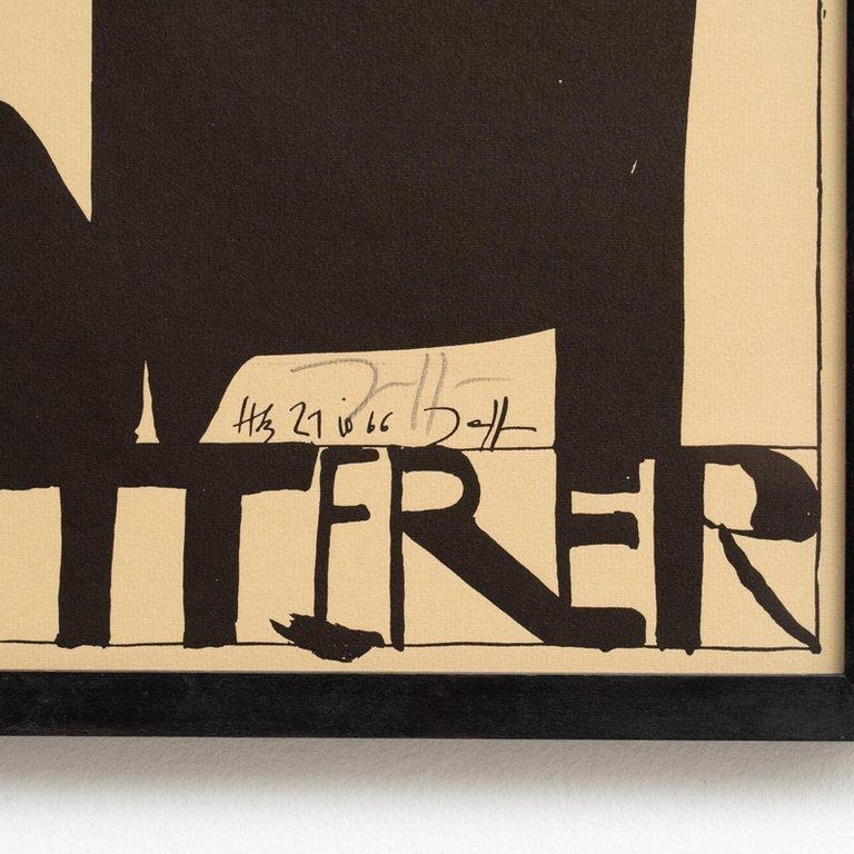 Horst Janssen – „Horst Janssen Handsigniertes Poster 'München